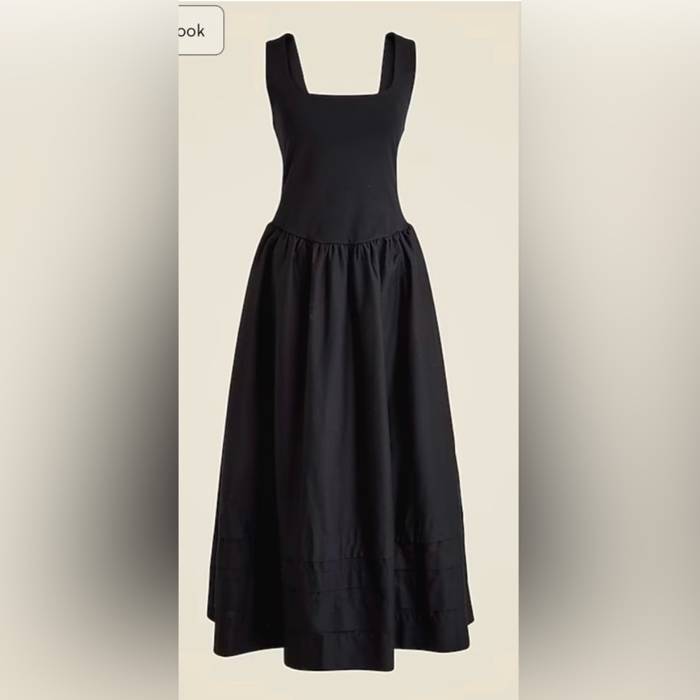 J.Crew Petite drop-waist mixy dress - Picture 5 of 9